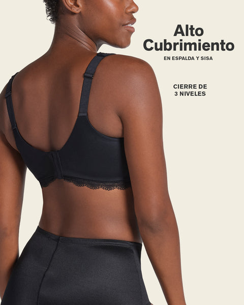 Paquete x 2 brasieres de buen cubrimiento: Deep Coverage Bra#color_700-negro