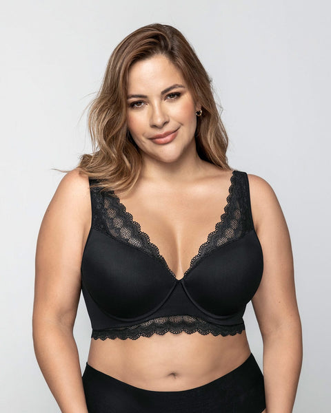 Paquete x2 brasieres de gran cubrimiento: deep coverage bra#color_700-negro