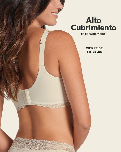 Paquete x 2 brasieres de buen cubrimiento: Deep Coverage Bra#color_253-marfil