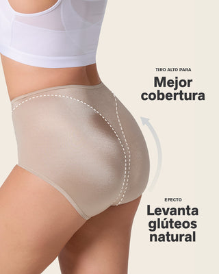 Bloomer clásico tiro alto de control de abdomen#color_802-cafe-claro