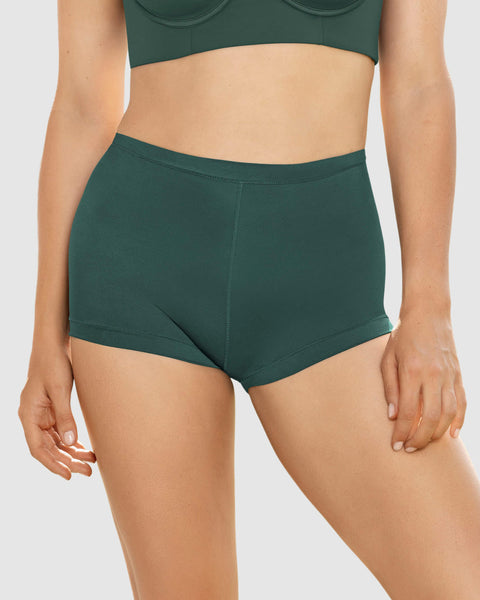 Bloomer tipo bóxer de ajuste perfecto#color_661-verde-pino