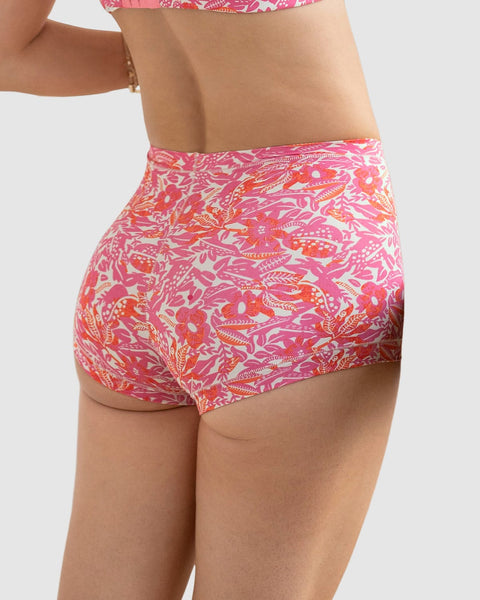 Bloomer tipo bóxer de ajuste perfecto#color_a46-rosado-estampado-flores