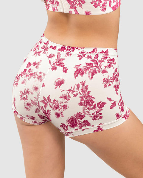 Bloomer tipo bóxer de ajuste perfecto#color_c06-marfil-estampado-hojas