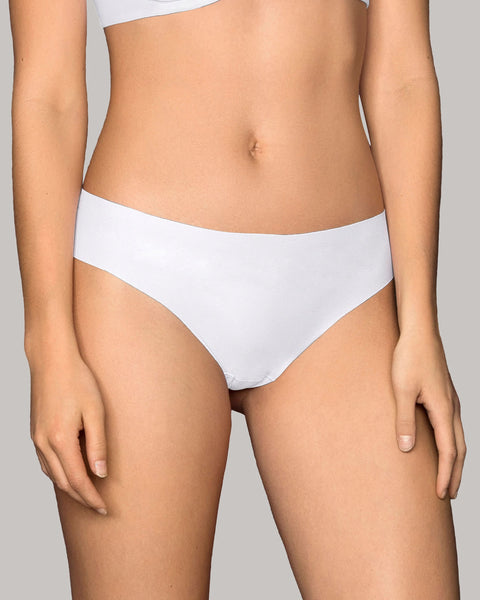 Paquete x5 bloomers brasilera invisible ultraplano sin elásticos y de pocas costuras#color_000-blanco