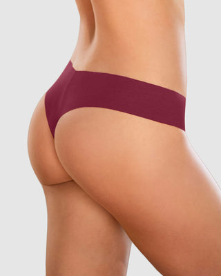 Bloomer brasilera invisible ultraplano sin elásticos y de pocas costuras#color_240-vino