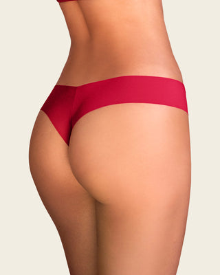 Bloomer brasilera invisible ultraplano sin elásticos y de pocas costuras#color_370-rojo