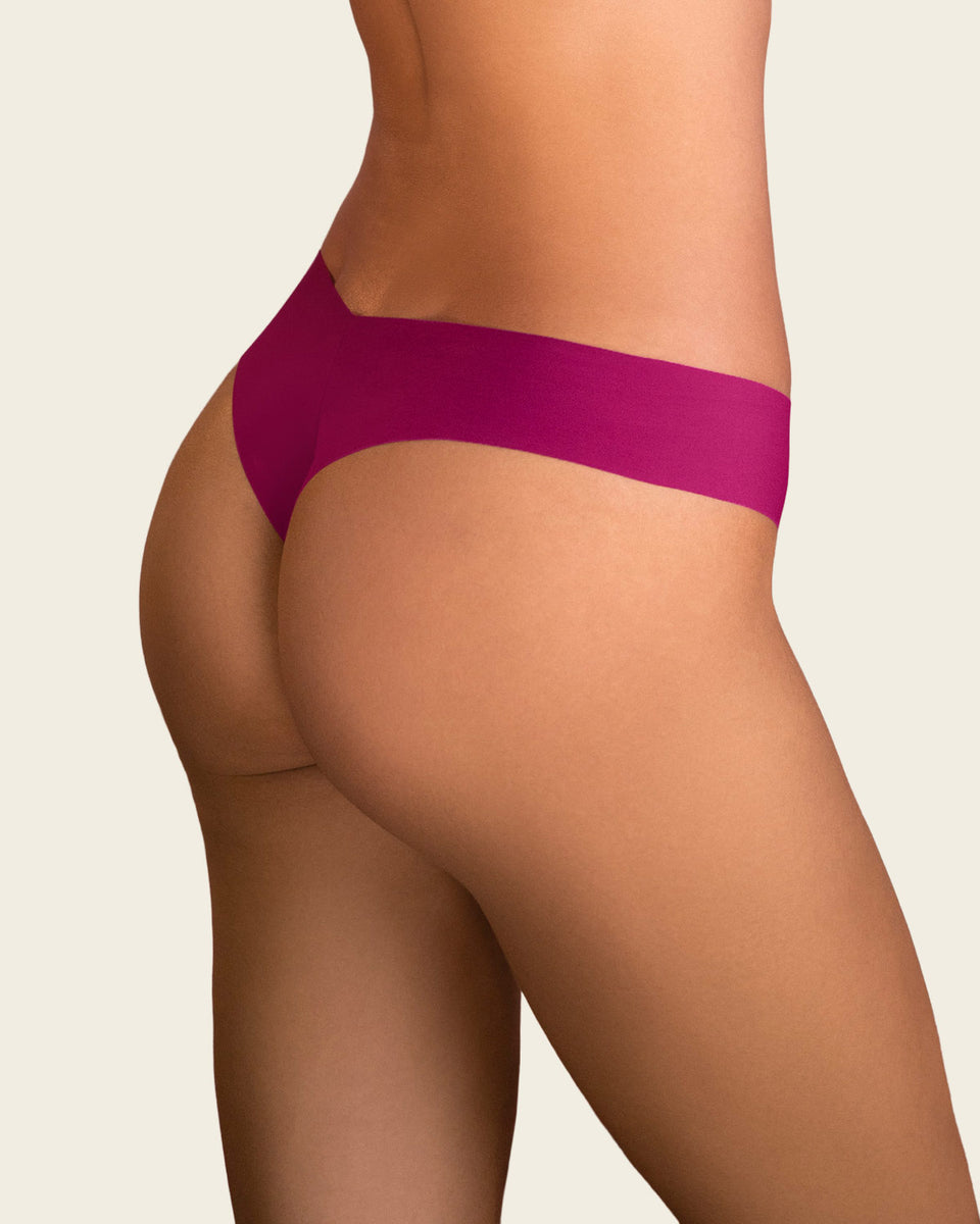 Bloomer brasilera invisible ultraplano sin elásticos y de pocas costuras