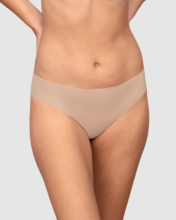 Bloomer brasilera invisible ultraplano sin elásticos y de pocas costuras#color_802-cafe-claro