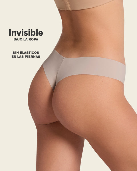 Bloomer brasilera invisible ultraplano sin elásticos y de pocas costuras#color_b50-verde-claro-estampado