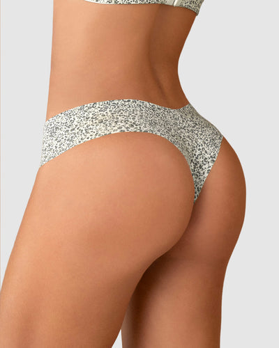 Bloomer brasilera invisible ultraplano sin elásticos y de pocas costuras#color_b95-estampado-verde