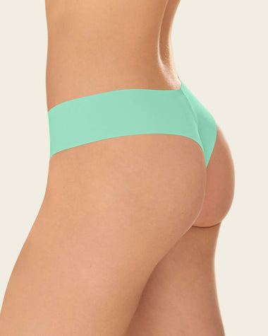 Bloomer brasilera invisible ultraplano sin elásticos y de pocas costuras#color_c61-verde-agua-marina