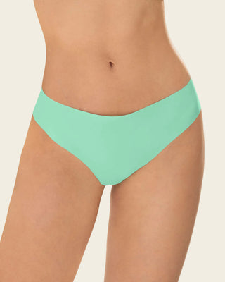 Bloomer brasilera invisible ultraplano sin elásticos y de pocas costuras#color_c61-verde-agua-marina