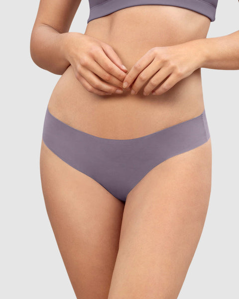 Bloomer tipo tanga ultraplano de aspecto invisible#color_707-morado