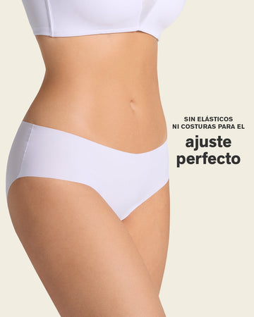 Bloomer hípster invisible ultraplano sin elásticos y de pocas costuras#color_000-blanco