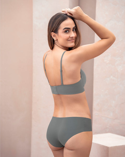 Bloomer hípster invisible ultraplano sin elásticos y de pocas costuras#color_673-gris