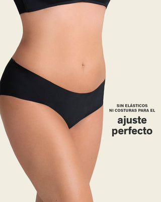 Bloomer hípster invisible ultraplano sin elásticos y de pocas costuras#color_785-negro