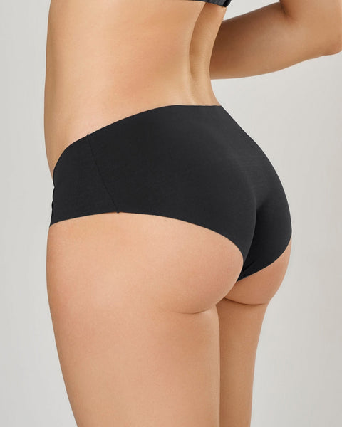 Paquete x3 bloomers hípster invisible ultraplano sin elásticos y de pocas costuras#color_785-negro