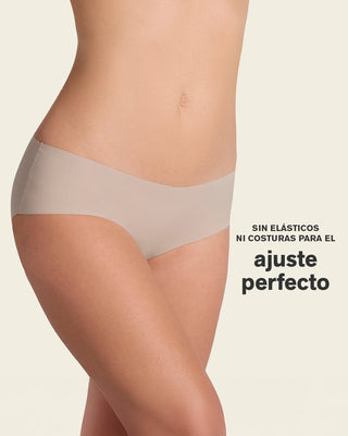 Bloomer hípster invisible ultraplano sin elásticos y de pocas costuras#color_802-cafe-claro