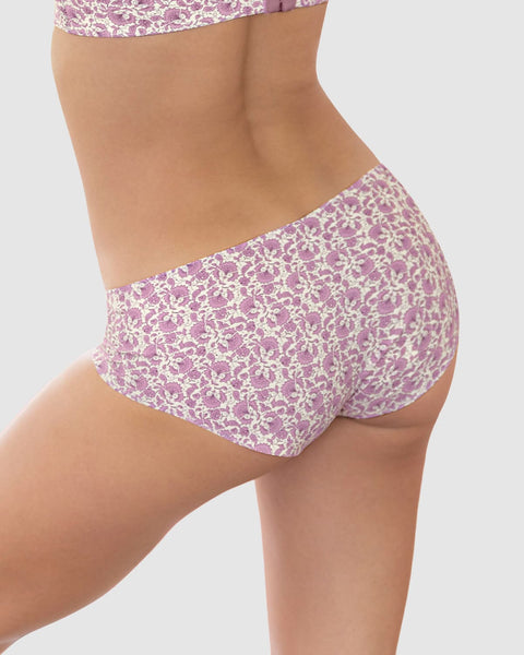 Bloomer hípster invisible ultraplano sin elásticos y de pocas costuras#color_a54-lila-estampado