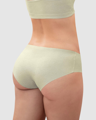 Bloomer hípster invisible ultraplano sin elásticos y de pocas costuras#color_b50-verde-claro-estampado