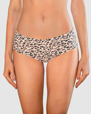 Bloomer hípster invisible ultraplano sin elásticos y de pocas costuras#color_b67-marfil-estampado