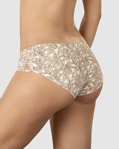 Bloomer hípster invisible ultraplano sin elásticos y de pocas costuras#color_b94-marfil-estampado