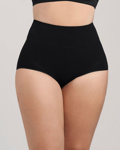 Bloomer faja de control moderado tiro alto en SkinFuse#color_700-negro