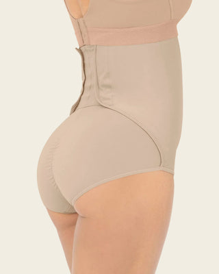 Faja postparto con mayor cubrimiento de abdomen#color_802-Cafe-claro