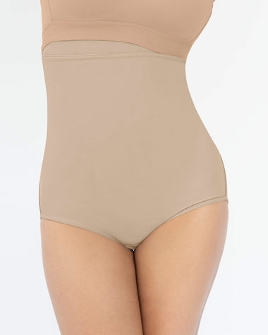 Bloomer faja postparto y postquirúrgico con laterales en velcro#color_802-cafe-claro