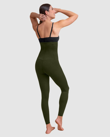 Legging de tiro alto de control en abdomen y piernas#color_b56-verde