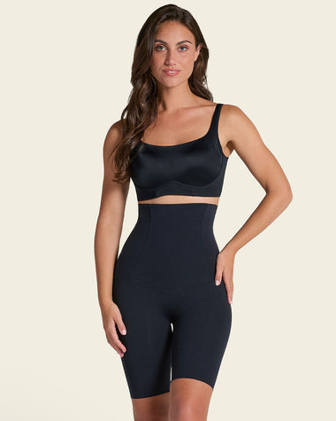 Bloomer faja de tiro alto con control en abdomen y cintura#color_700-negro