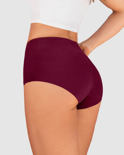 Bloomer clásico efecto invisible de control fuerte en abdomen#color_220-vino