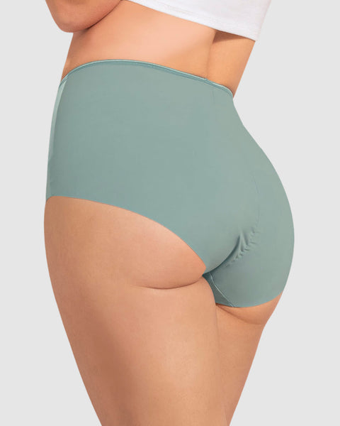 Bloomer clásico efecto invisible de control fuerte en abdomen#color_727-verde-medio
