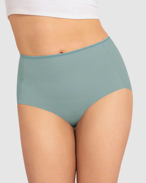 Bloomer clásico efecto invisible de control fuerte en abdomen#color_727-verde-medio