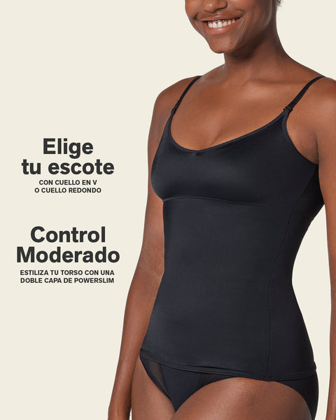Camiseta multiusos de control de abdomen#color_700-negro