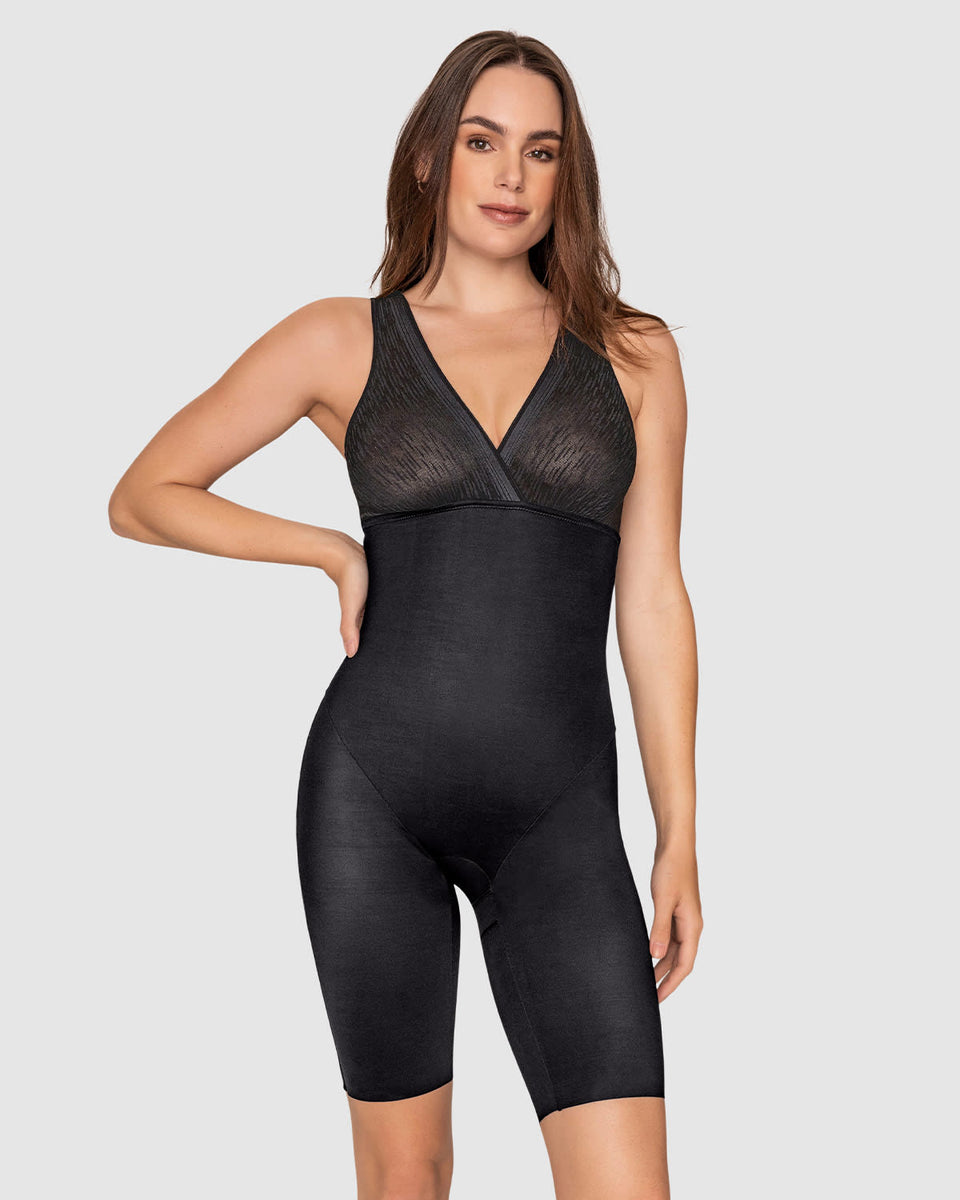 Faja tipo body de control y efecto levanta cola + bralette incorporado