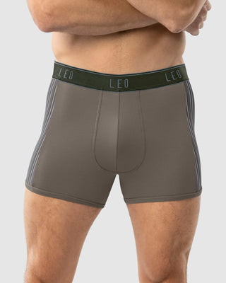 Bóxer corto con tecnología de ajuste perfecto en microfibra#color_796-verde-grisaceo