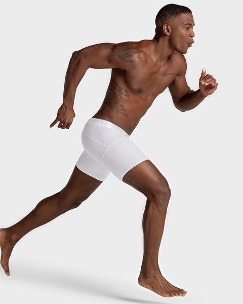 Bóxer medio diseño ergonómico ultrafresco y cómodo en microfibra#color_000-blanco