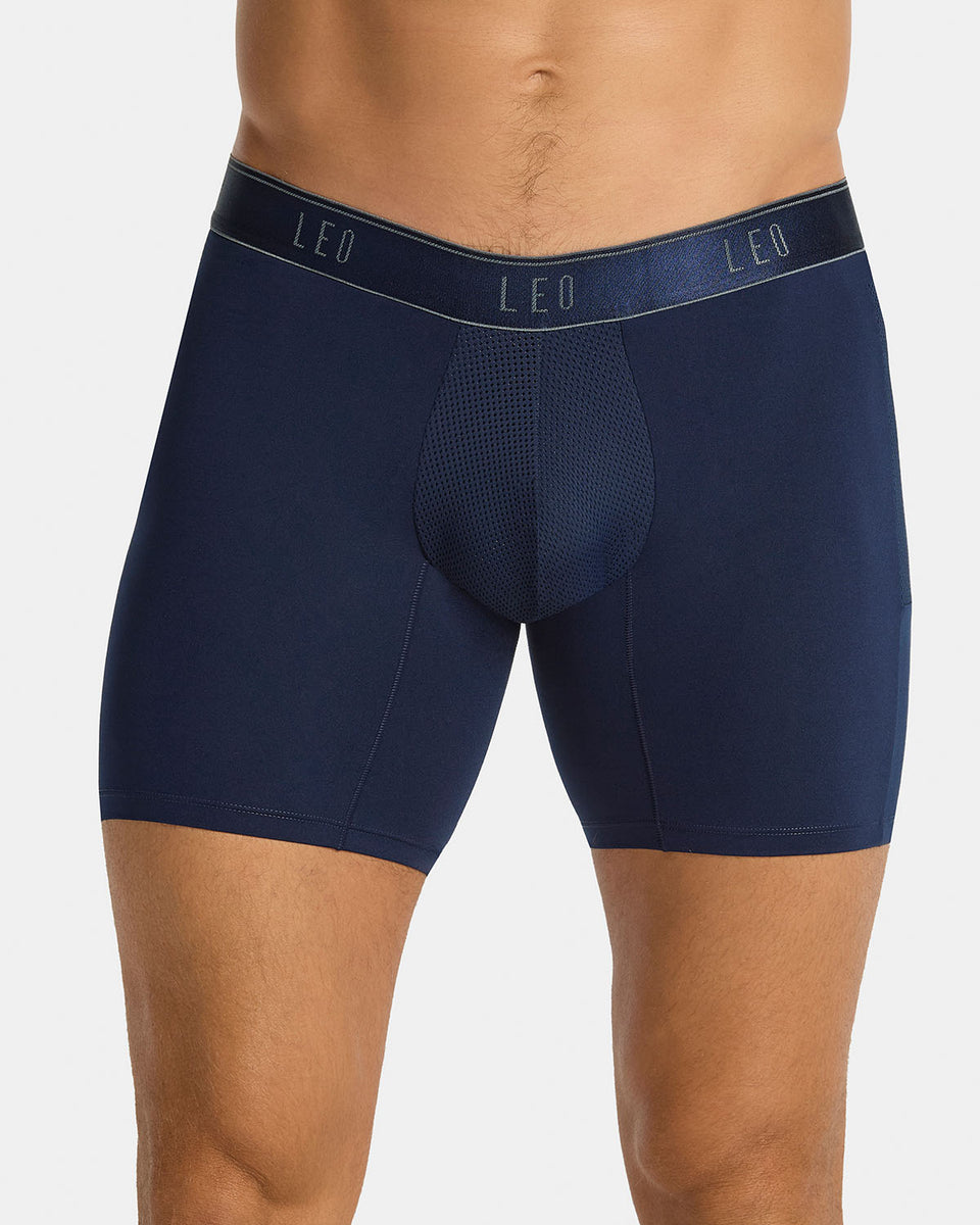 Bóxer deportivo con bolsillo lateral en microfibra