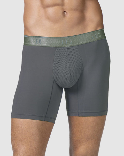 Bóxer deportivo con bolsillo lateral en microfibra#color_751-gris-oscuro