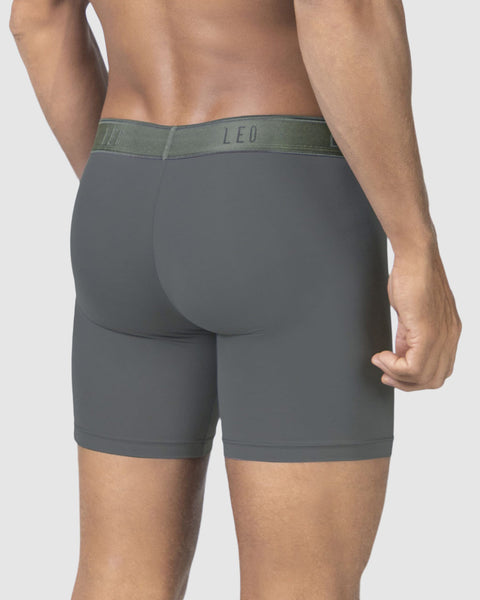 Bóxer deportivo con bolsillo lateral en microfibra#color_751-gris-oscuro