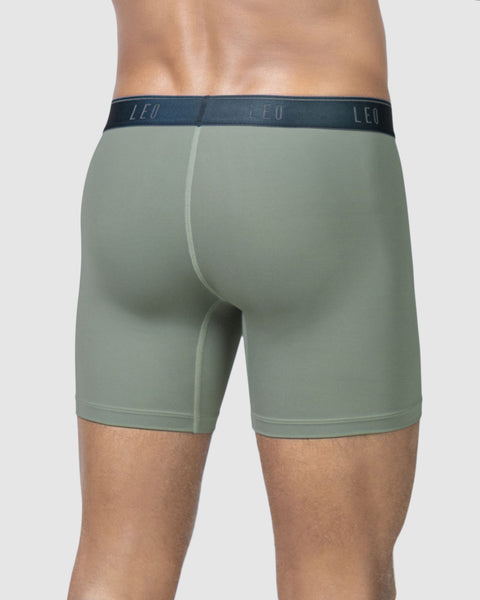 Bóxer en microfibra con mallas transpirables frontales#color_796-verde-grisaceo