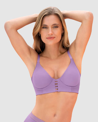 Brasier triangular de realce alto y buen cubrimiento Memory Bustier#color_412-lila-oscuro