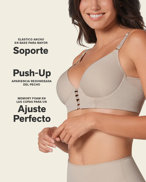 Brasier triangular de realce alto y buen cubrimiento Memory Bustier#color_413-lila-claro