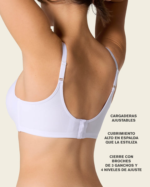 Brasier sin arco de realce alto incorporado Magical Bra#color_000-blanco