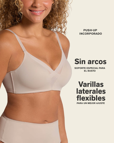 Brasier sin arco de realce alto incorporado Magical Bra#color_204-coral