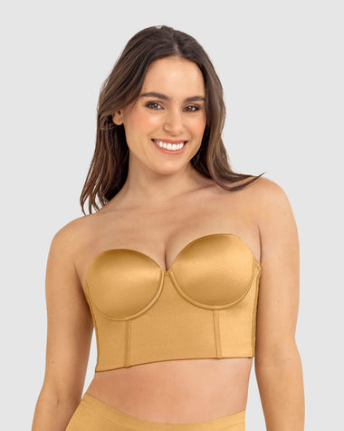 Brasier tipo bustier ideal como strapless#color_127-dorado