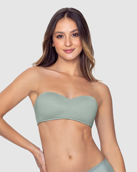 Brasier strapless ideal para busto pequeño y mediano Oh So Light#color_727-verde-claro