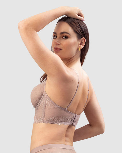 Bustier Siempre Sexy en encaje elástico#color_281-palo-se-rosa