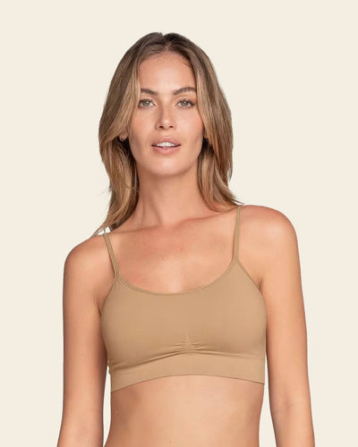 Top ultraligero en tecnología seamless#color_801-cafe-medio